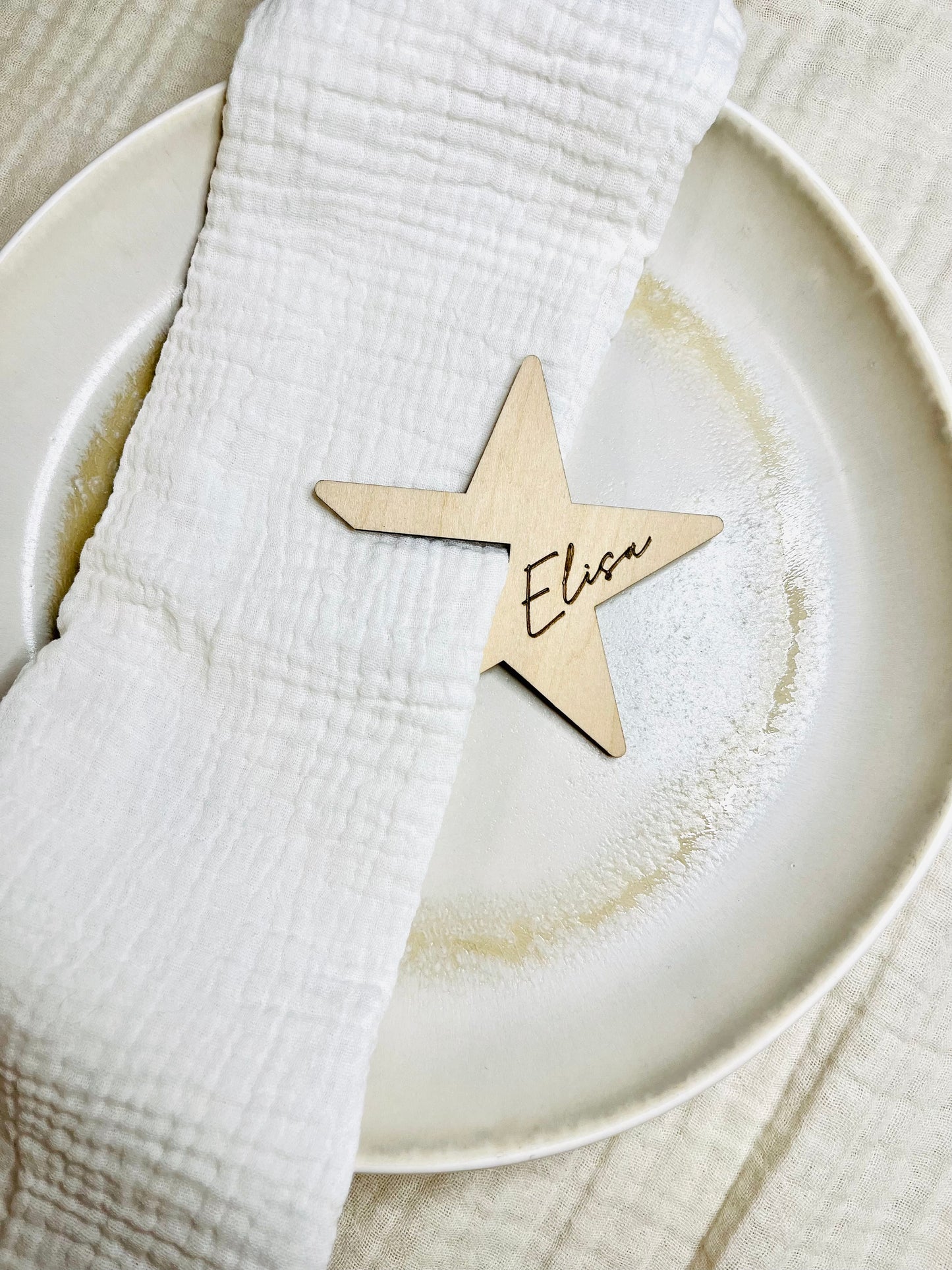 Platzkarte Stern - Weihnachten