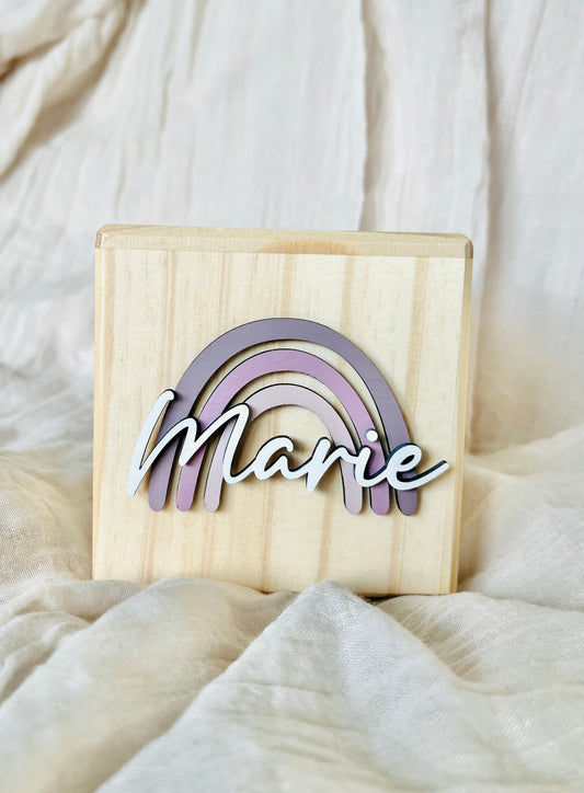 Personalisierte Spardose Regenbogen